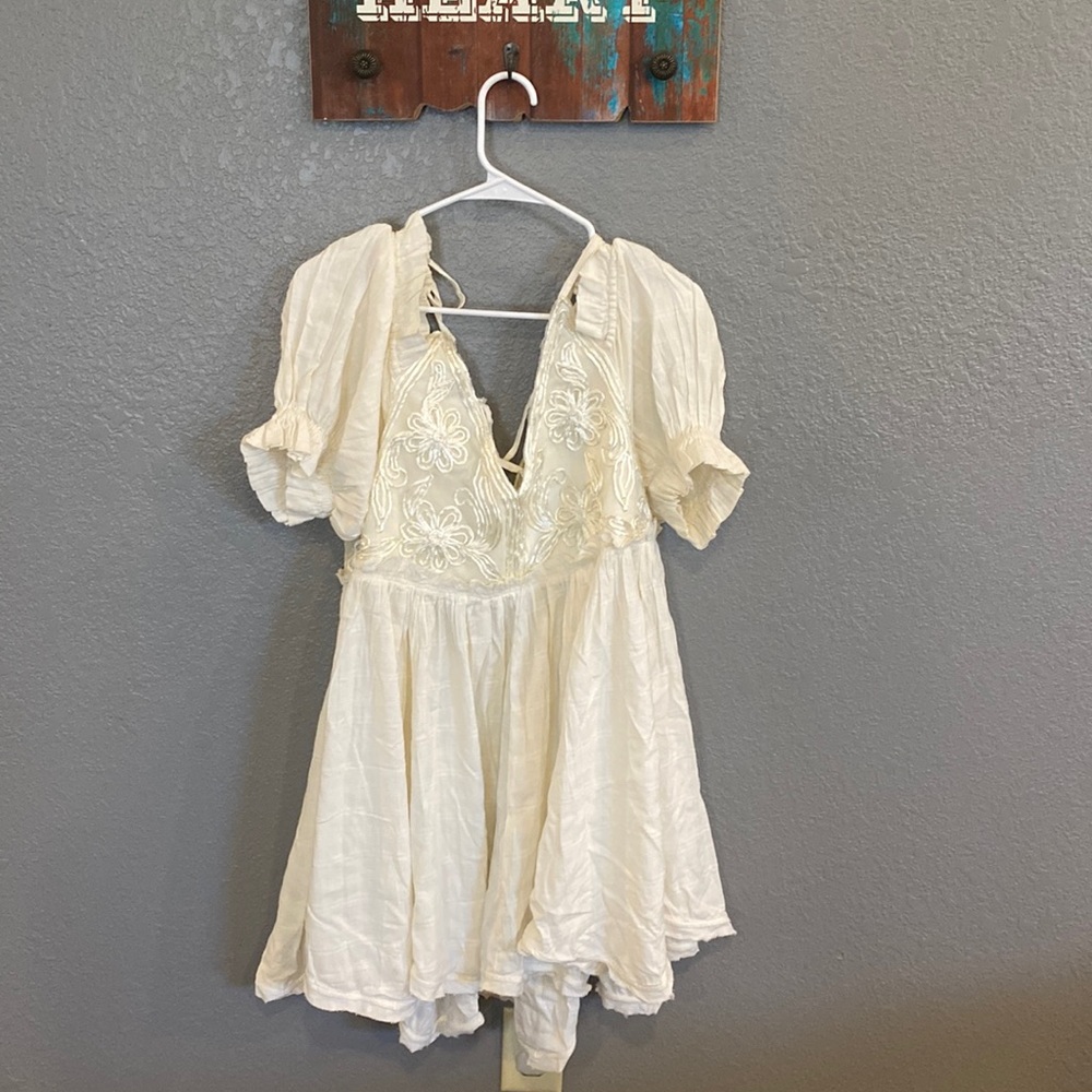 FP Movement by Free People Cream Mini Dress